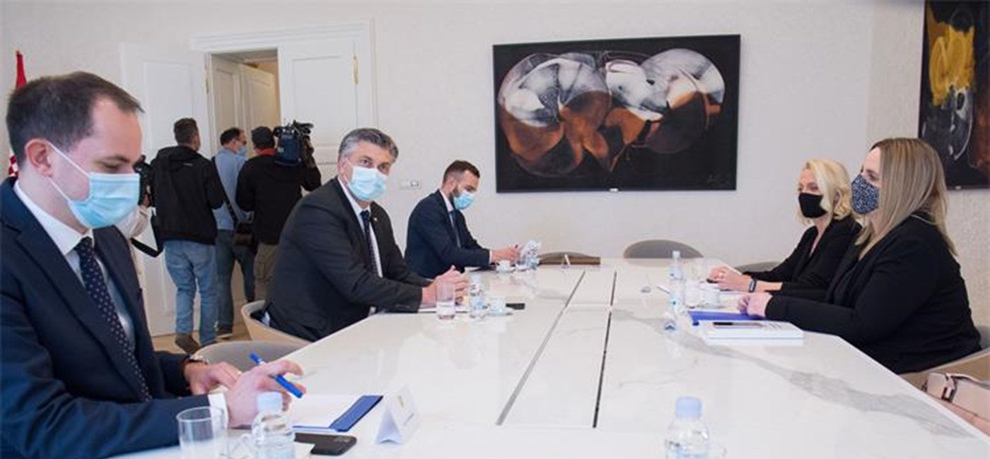 Plenković s predstavnicama Ženske sobe o mjerama za suzbijanje nasilja nad ženama